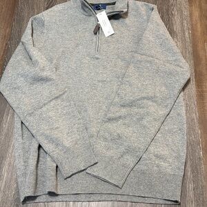 George Men's Light Gray Zip-Up Sweater